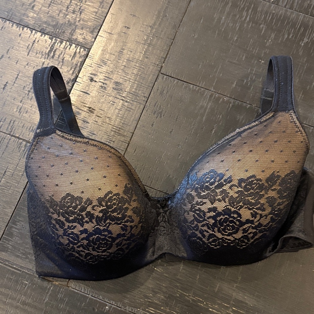 Soma Bra 34DD Stunning Support Balconet Black Underwire